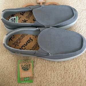 Sanuk Men's Charcoal Slip-On Loafers